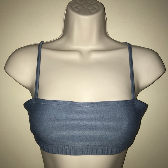 GUC 💜 J.CREW | Blue Gym Sports Bra - Picture 2 of 7